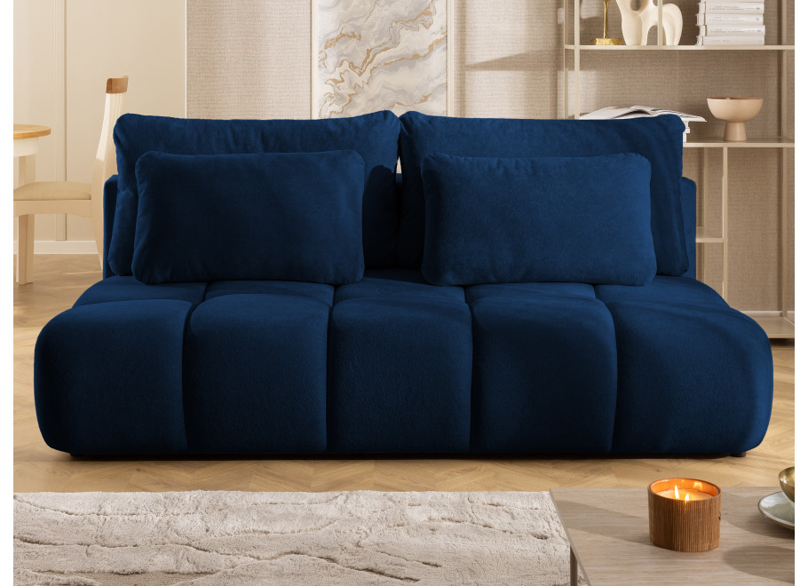 Sofa trzyosobowa z funkcją spania i przeszyciami Belluno - Soft 17