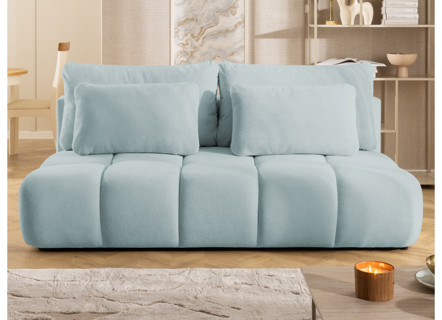 Sofa trzyosobowa z funkcją spania i przeszyciami Belluno - Soft 15