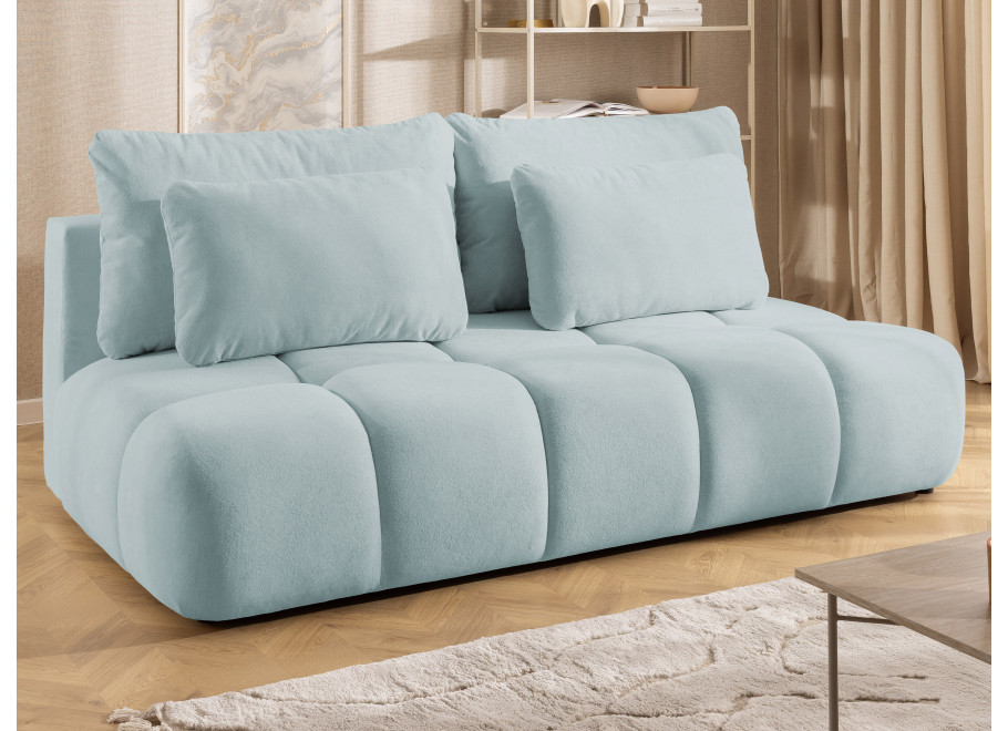 Sofa trzyosobowa z funkcją spania i przeszyciami Belluno - Soft 15