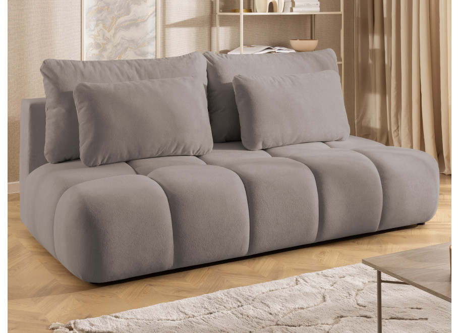 Sofa trzyosobowa z funkcją spania i przeszyciami Belluno - Soft 04