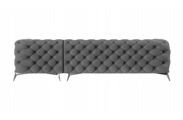 Narożnik czteroosobowy pikowany glamour Chesterfield TEO 2,5+OT - eleganckie