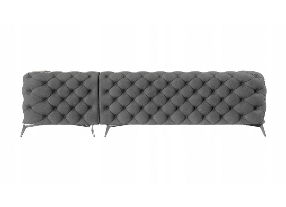 Narożnik czteroosobowy pikowany glamour Chesterfield TEO 2,5+OT 9