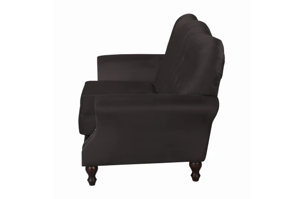 Sofa dwuosobowa pikowana glamour Chesterfield BOGOTA - wygodne