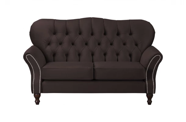 Sofa dwuosobowa pikowana glamour Chesterfield BOGOTA - meble