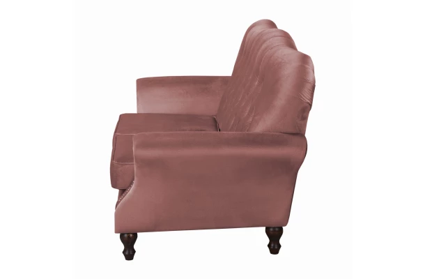 Sofa dwuosobowa pikowana glamour Chesterfield BOGOTA - praktyczne