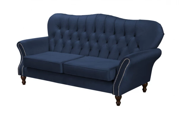 Sofa dwuosobowa pikowana glamour Chesterfield BOGOTA - design i funkcjonalnosc w parze