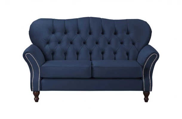 Sofa dwuosobowa pikowana glamour Chesterfield BOGOTA - design i funkcjonalnosc w parze