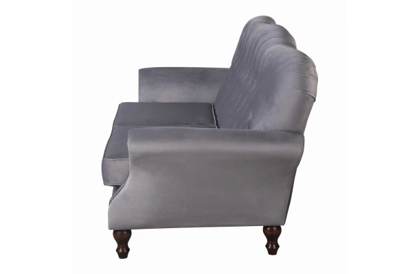 Sofa dwuosobowa pikowana glamour Chesterfield BOGOTA - design i funkcjonalnosc w parze