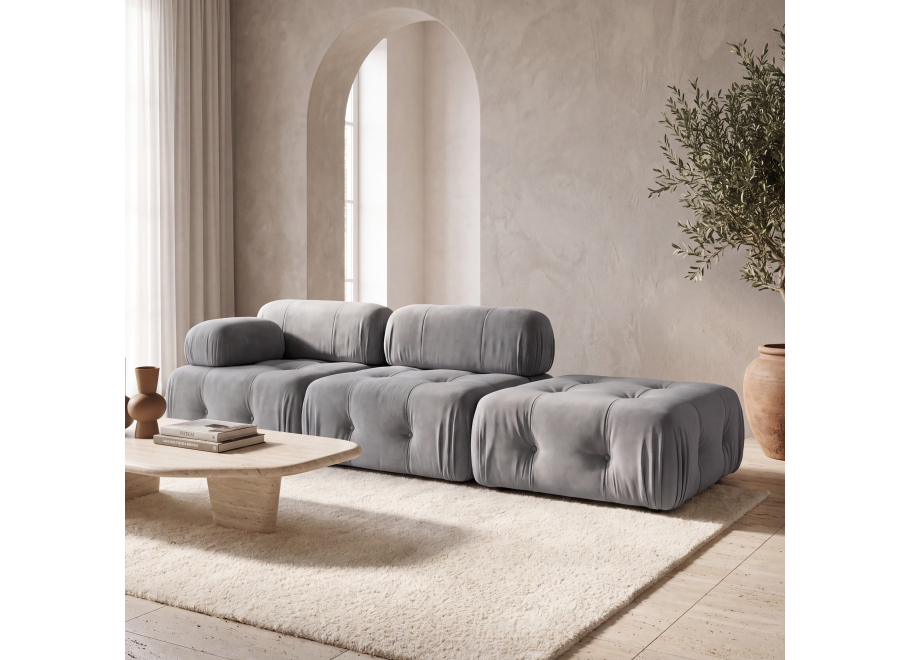 Sofa modułowa Bellagio czteroosobowa z elastyczną konfiguracją 285x96 - Riviera 91