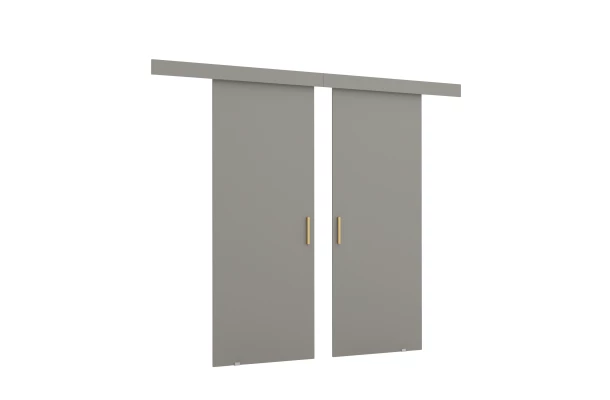 Drzwi przesuwne dwuskrzydłowe naścienne LORES - design i funkcjonalnosc w parze