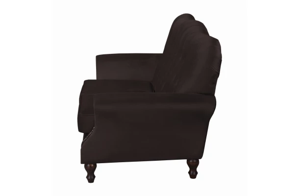 Sofa trzyosobowa pikowana glamour Chesterfield  BOGOTA - nowoczesne