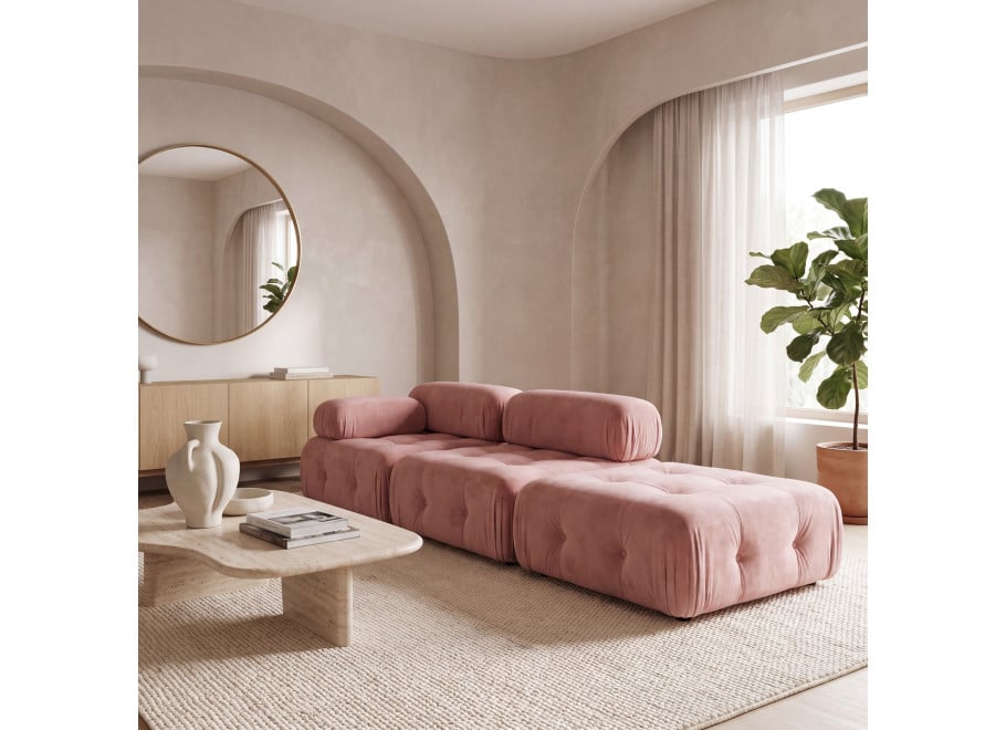 Sofa modułowa Bellagio czteroosobowa z elastyczną konfiguracją 285x96 - Magic velvet 2257