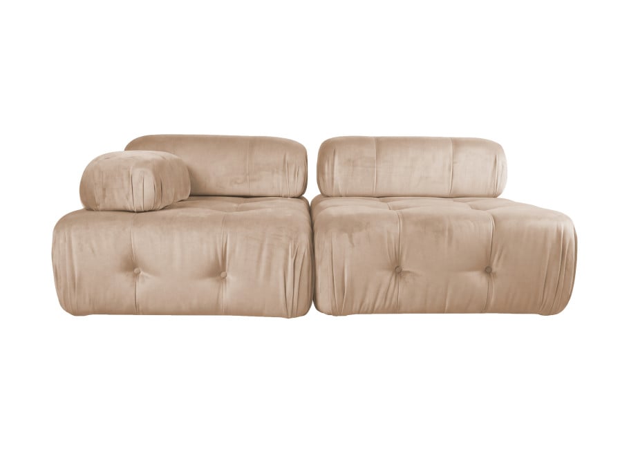 Sofa modułowa Bellagio dwuosobowa z elastyczną konfiguracją 190x96 - French velvet 675