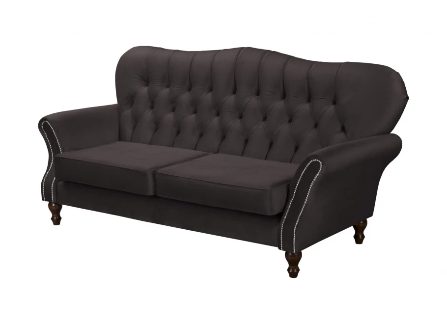 Sofa trzyosobowa pikowana glamour Chesterfield  BOGOTA