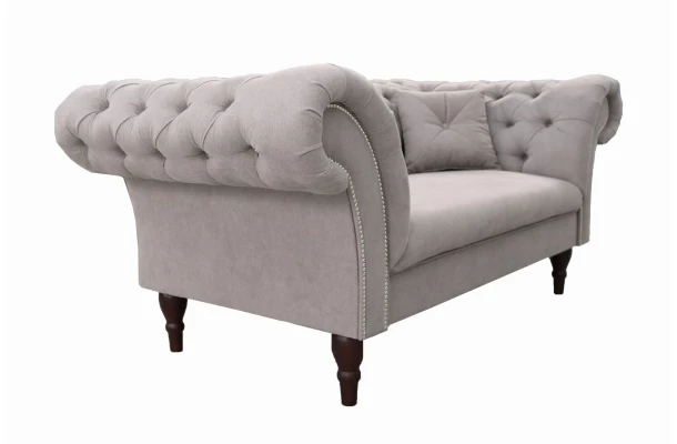 Sofa dwuosobowa pikowana chesterfield PORTO - wygodne