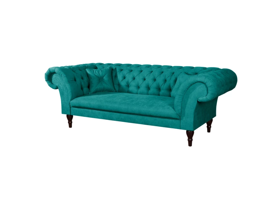 Sofa trzyosobowa pikowana Chesterfield PORTO