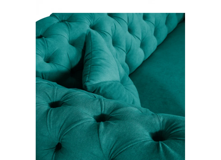 Sofa trzyosobowa pikowana Chesterfield PORTO