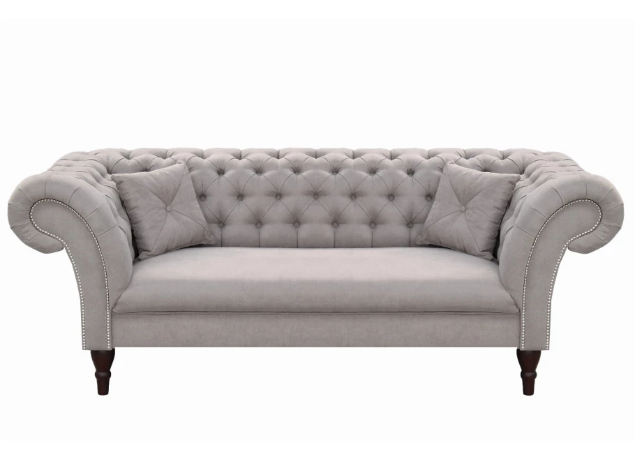 Sofa trzyosobowa pikowana Chesterfield PORTO