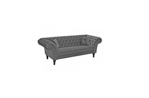 Sofa trzyosobowa pikowana Chesterfield PORTO - design i funkcjonalnosc w parze