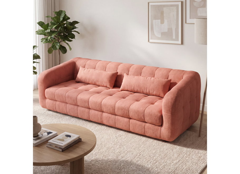 Sofa czteroosobowa z przeszyciami Heven 258x93 — Perfect Harmony 52