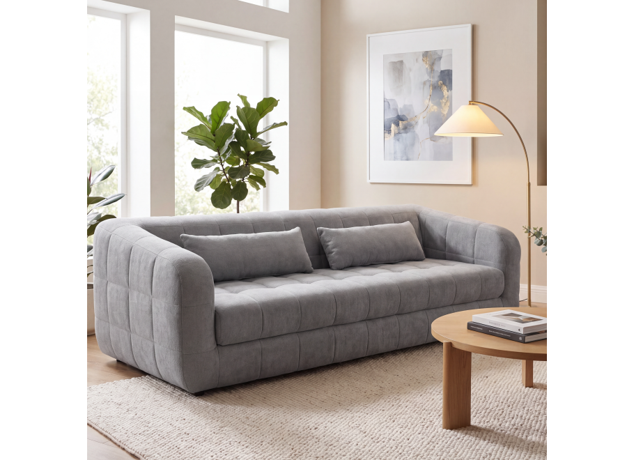 Sofa czteroosobowa z przeszyciami Heven 258x93 — Perfect Harmony 90