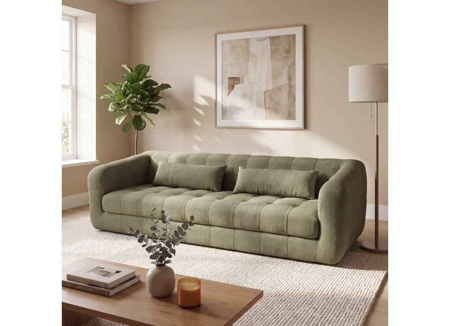 Sofa czteroosobowa z przeszyciami Heven 258x93