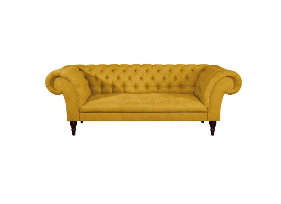 Sofa trzyosobowa pikowana Chesterfield PORTO