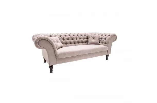 Sofa trzyosobowa pikowana Chesterfield PORTO - design i funkcjonalnosc w parze