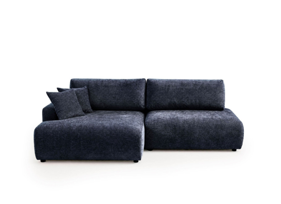 Nowoczesny narożnik L-kształtny czteroosobowy z funkcją spania Merlin 238x140 — Vibe 79