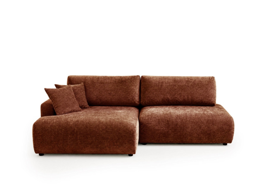 Nowoczesny narożnik L-kształtny czteroosobowy z funkcją spania Merlin 238x140 — Vibe 56