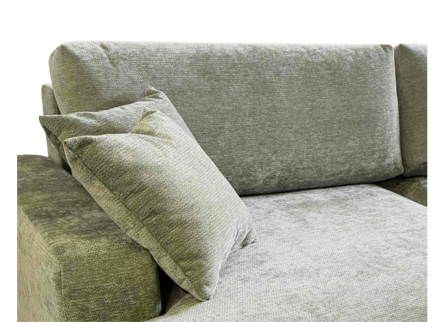 Nowoczesny narożnik L-kształtny czteroosobowy z funkcją spania Merlin 238x140 — Vibe 34