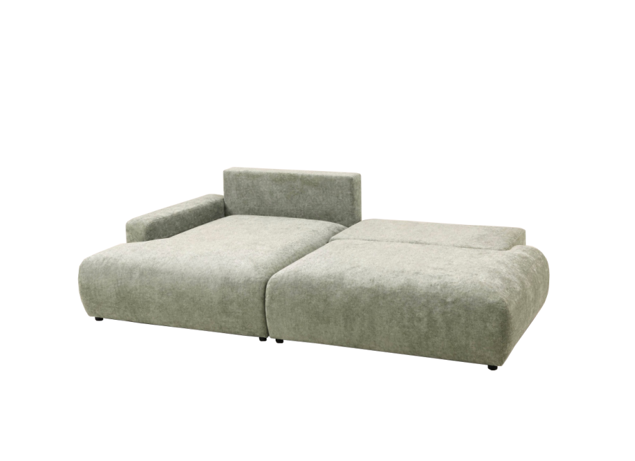 Nowoczesny narożnik L-kształtny czteroosobowy z funkcją spania Merlin 238x140 — Vibe 34