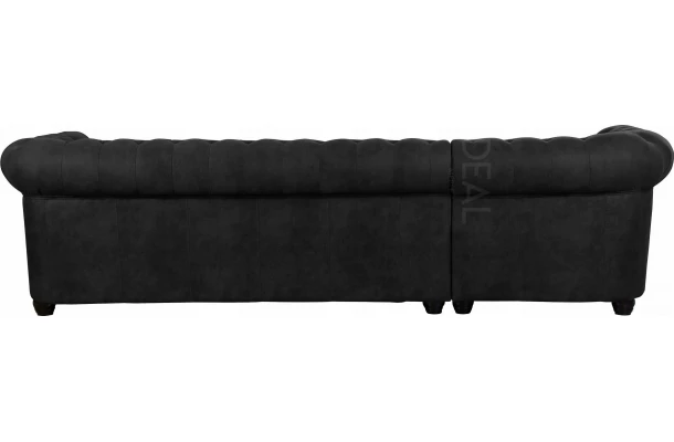 Narożnik pięcioosobowy pikowany Chesterfield FELIX 2+E+2 - wypoczynkowe