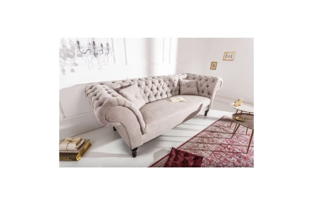 Sofa trzyosobowa pikowana Chesterfield PORTO - design i funkcjonalnosc w parze