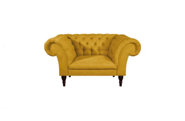 Fotel pikowany PORTO Chesterfield - wygodne