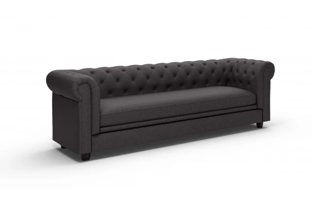 Sofa trzyosobowa pikowana Chesterfield SYDNEY - funkcjonalne