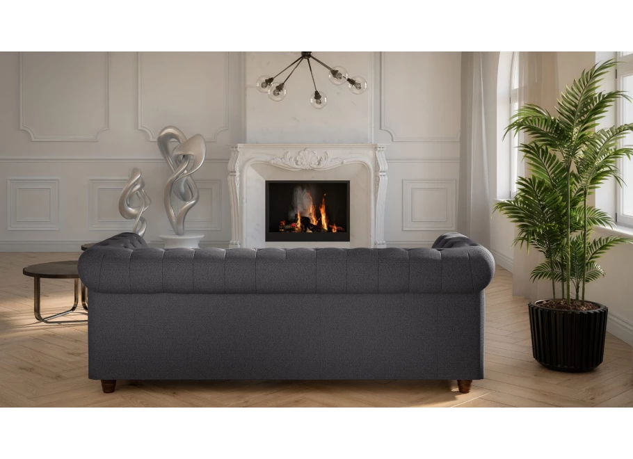 Sofa trzyosobowa pikowana Chesterfield SYDNEY