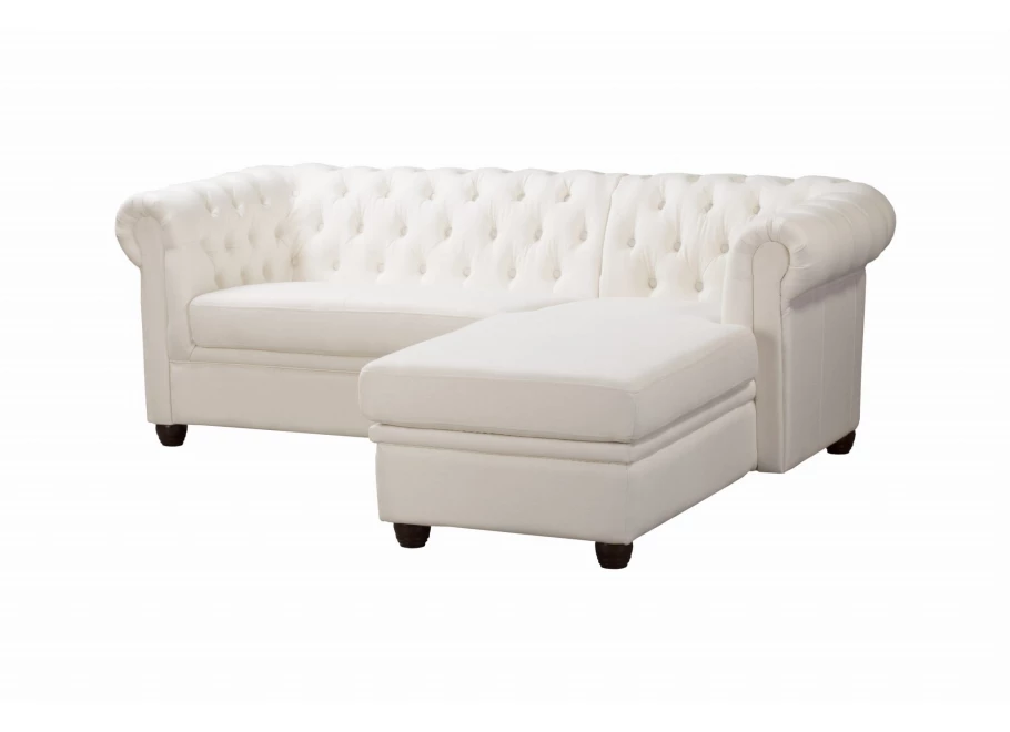 Narożnik czteroosobowy pikowany Chesterfield SYDNEY OT