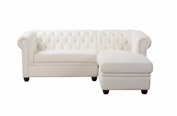 Narożnik czteroosobowy pikowany Chesterfield SYDNEY OT - luksusowe