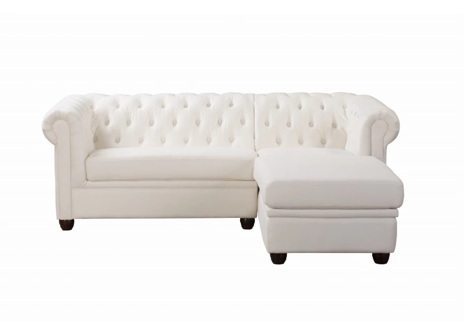 Narożnik czteroosobowy pikowany Chesterfield SYDNEY OT