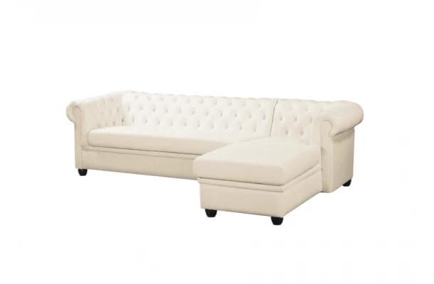 Narożnik pięcioosobowy pikowany Chesterfield SYDNEY OT - design