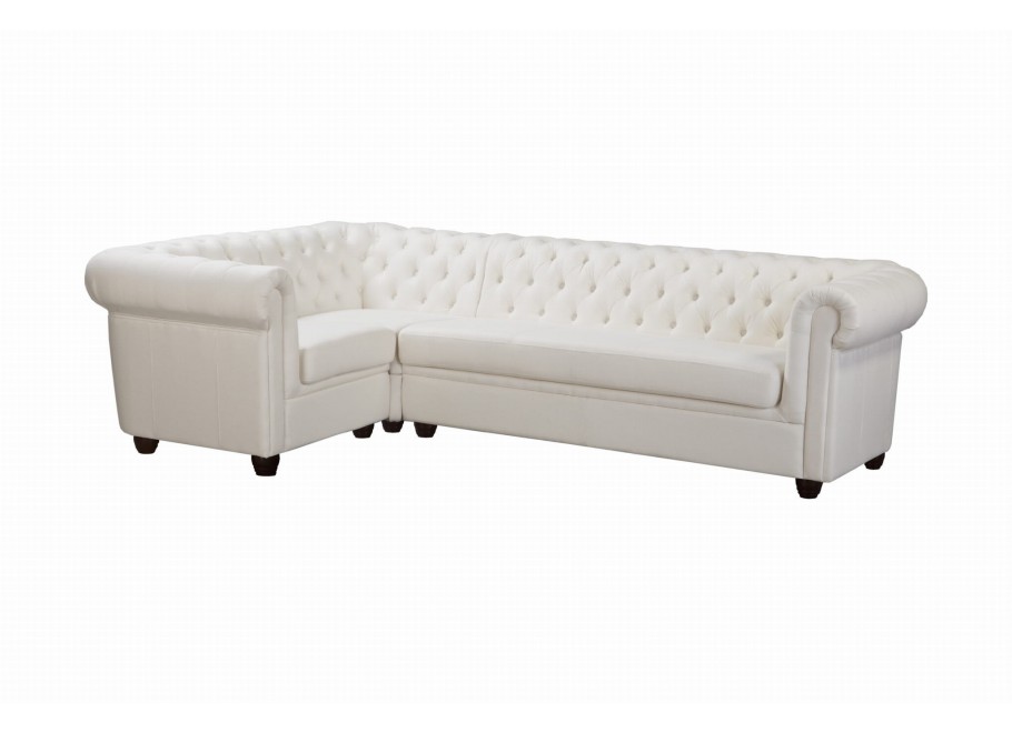 Narożnik pięcioosobowy pikowany Chesterfield SYDNEY 1+E+3 4