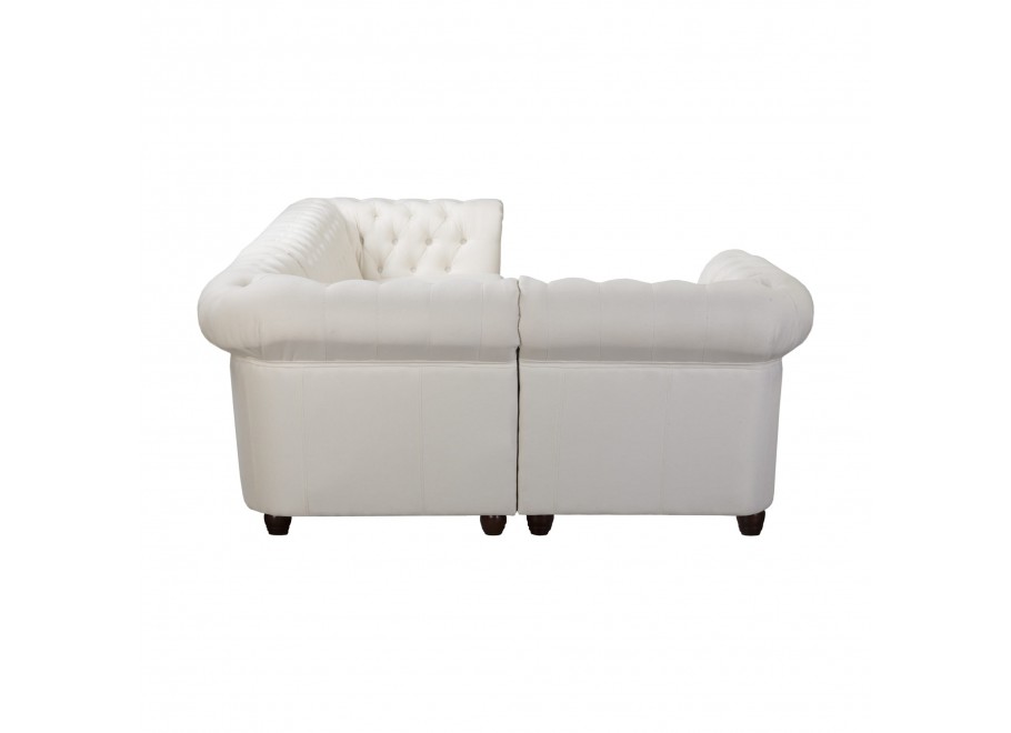 Narożnik pięcioosobowy pikowany Chesterfield SYDNEY 1+E+3 6