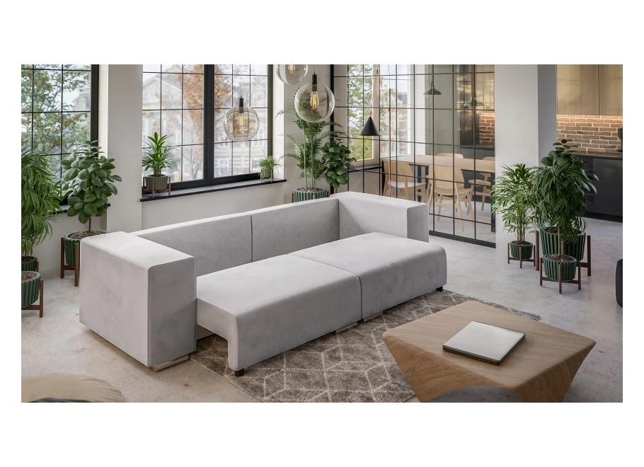 Sofa trzyosobowa z funkcją spania nowoczesna Lori
