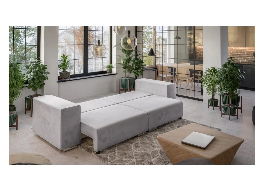 Sofa trzyosobowa z funkcją spania nowoczesna Lori