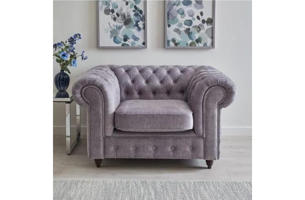 Fotel pikowany VALENCIA Chesterfield - wygodne