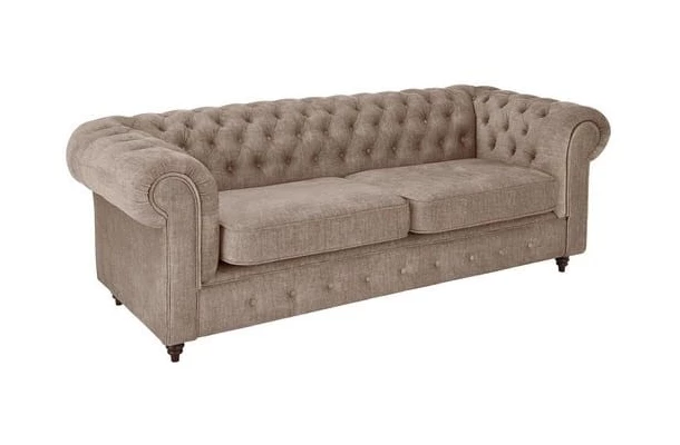Sofa trzyosobowa pikowana Chesterfield VALENCIA - spanie