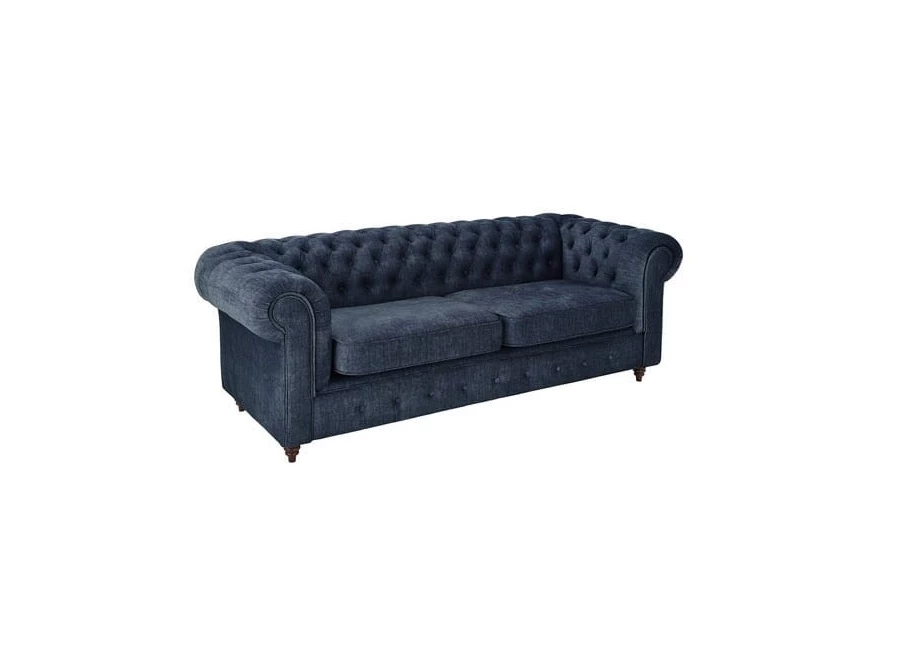 Sofa trzyosobowa pikowana Chesterfield VALENCIA