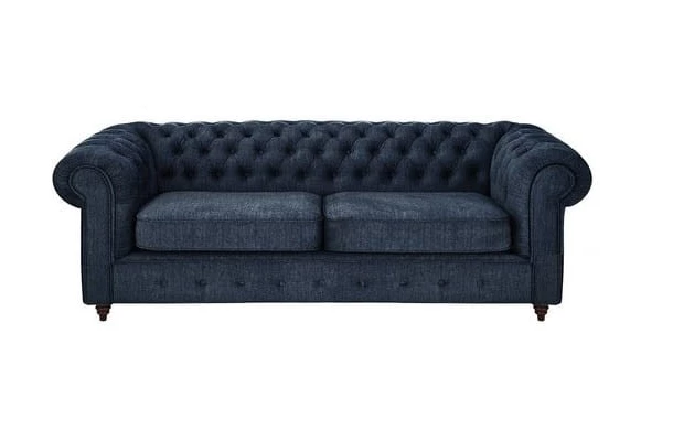 Sofa trzyosobowa pikowana Chesterfield VALENCIA - wygodne