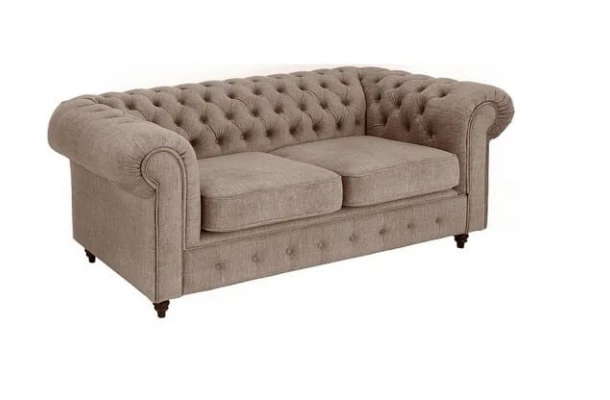 Sofa dwuosobowa pikowana Chesterfield VALENCIA - design i funkcjonalnosc w parze